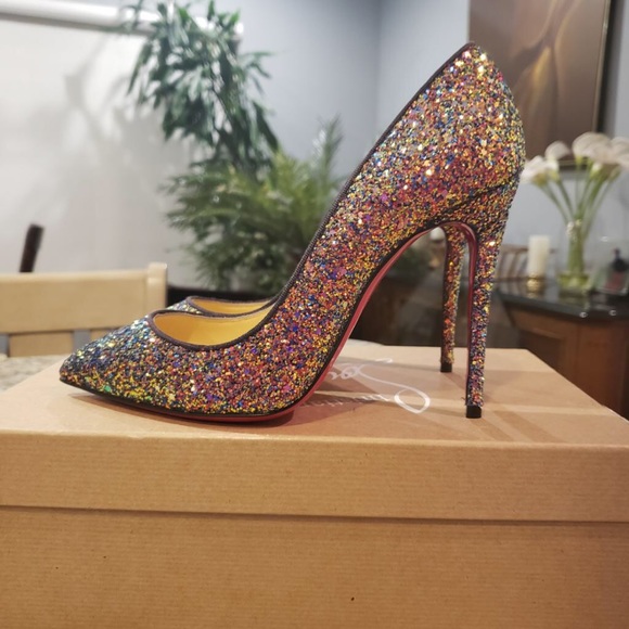 Christian Louboutin Shoes - NEW Christian Louboutin Pigalle Follies Glitter